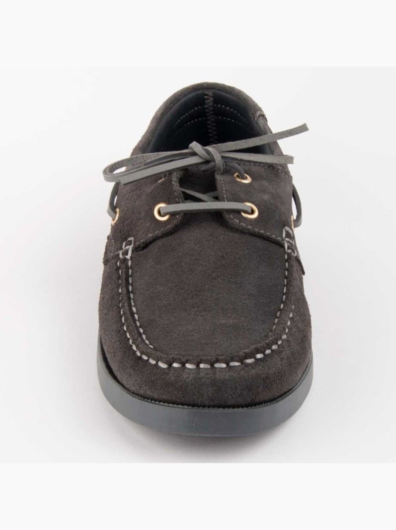 Nautico Pelle Naturale Purapiel Grigio - Kiabi