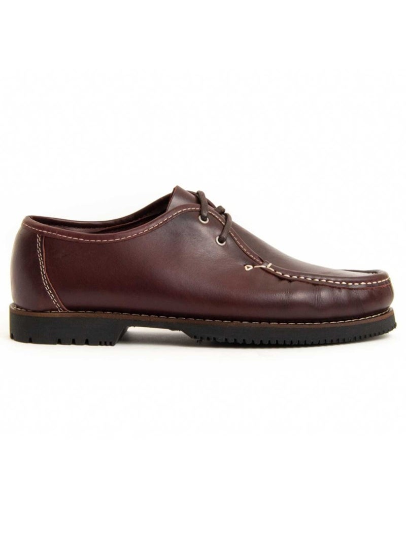 Nautico Pelle Naturale Purapiel Rosso - Kiabi