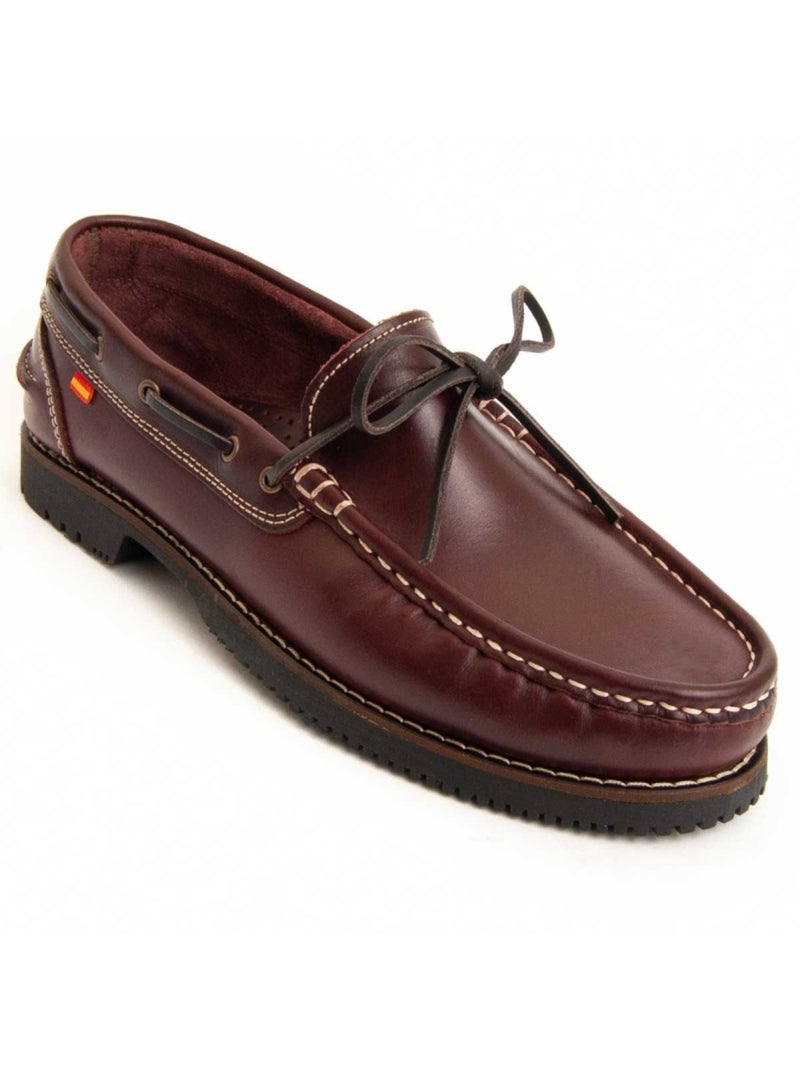 Nautico Pelle Naturale Purapiel Rosso - Kiabi
