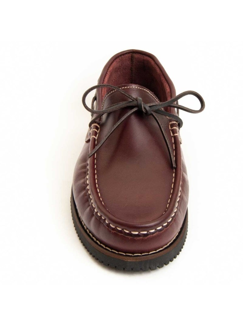 Nautico Pelle Naturale Purapiel Rosso - Kiabi