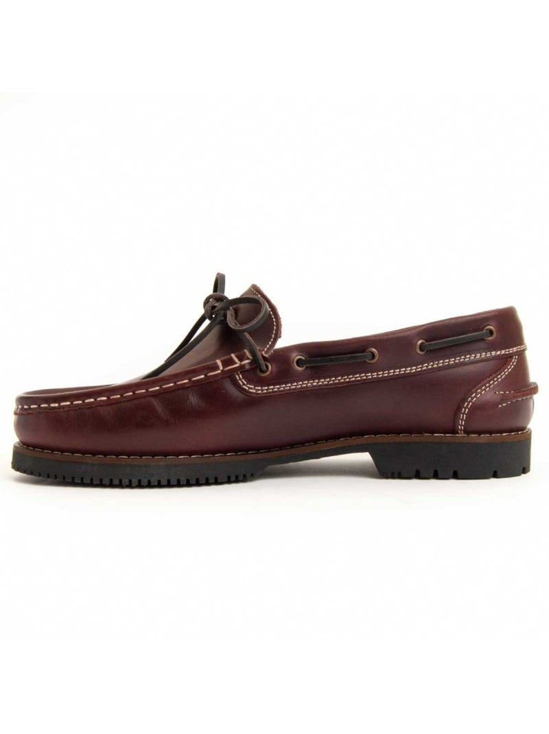 Nautico Pelle Naturale Purapiel Rosso - Kiabi