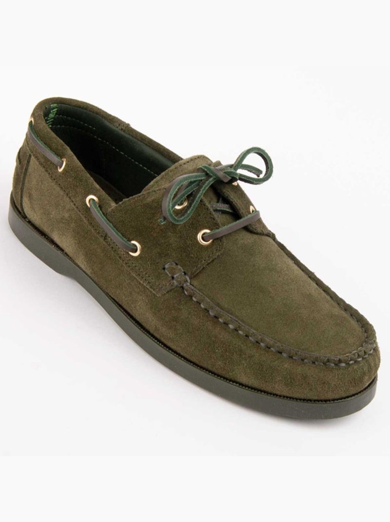 Nautico Pelle Naturale Purapiel Verde - Kiabi