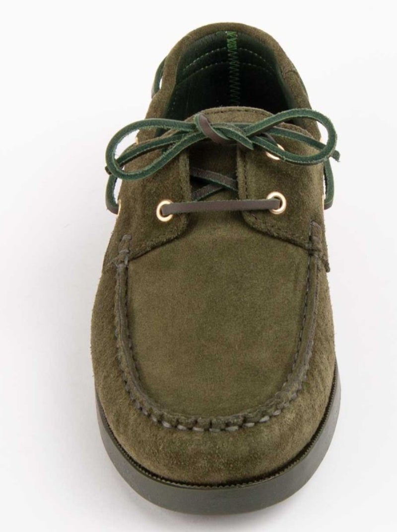 Nautico Pelle Naturale Purapiel Verde - Kiabi