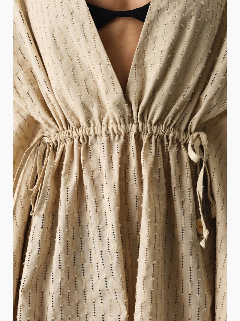 Neri caftano penti Beige argilla - Kiabi
