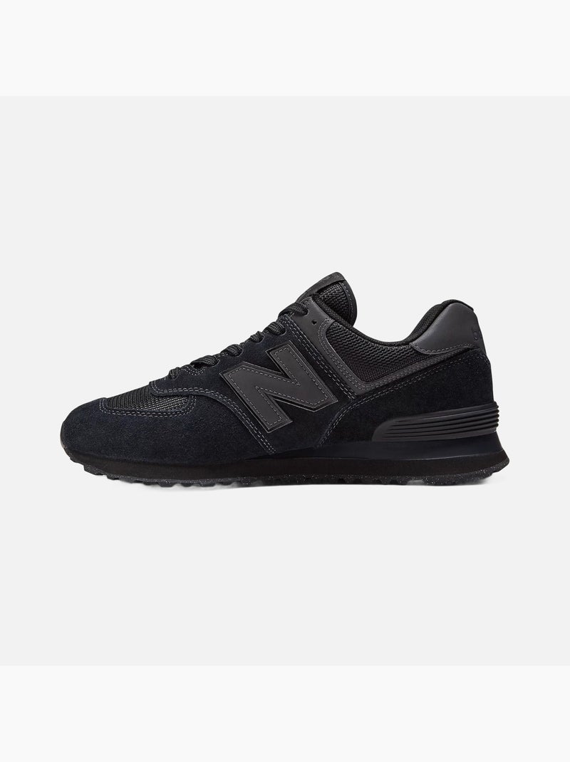 New Balance 574 Scarpe Pelle ScamosciataUomo Nero - Kiabi