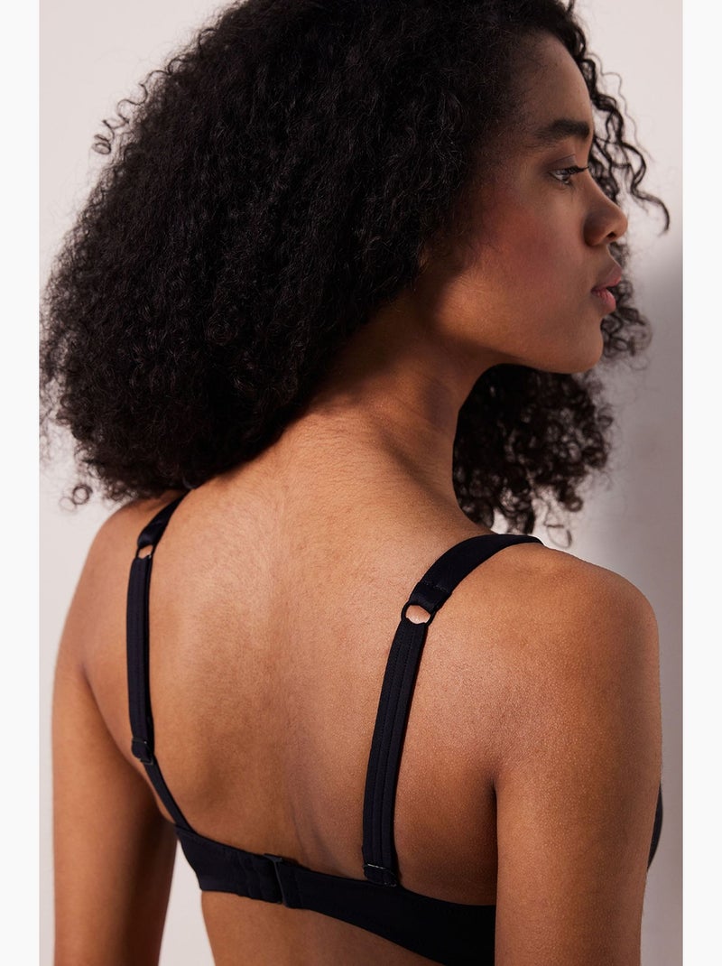 New top bikini con ferretto penti Nero - Kiabi