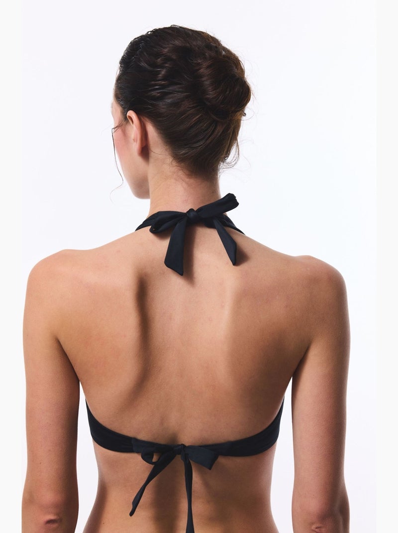 New top bikini triangolo twist penti Nero - Kiabi