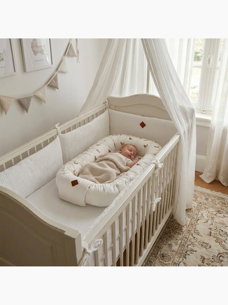 Nidino neonato riduttore per letto in cotone | sevira kids | sevira kids Ecru - Kiabi