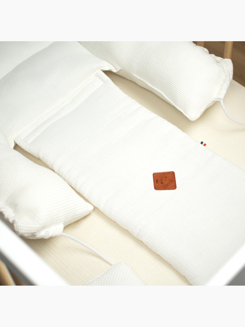 Nido riduttore per lettino in cotone a nido d'ape | sevira kids | sevira kids Ecru - Kiabi