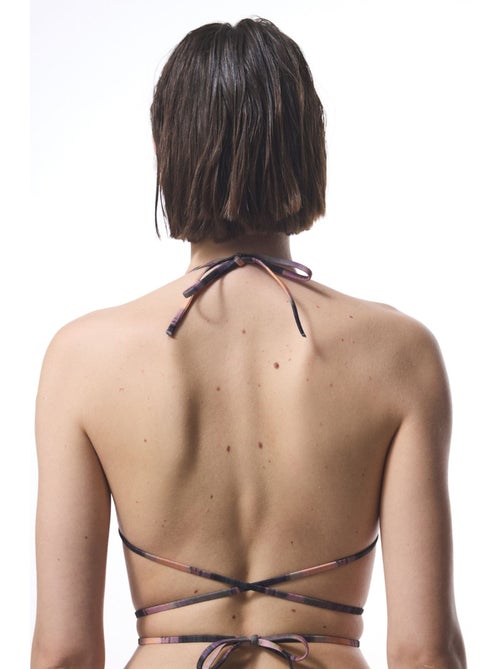 Nixie top bikini triangolo a righe con fibbia penti - Kiabi