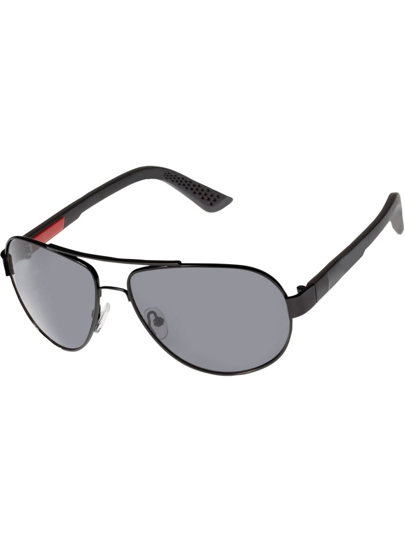 Occhiali da sole astine pilot shape x-tra flex, lenti polarizzate unisex adulto Nero - Kiabi
