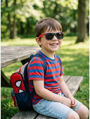 Occhiali da sole bambino con custodia coordinata Spiderman Marvel