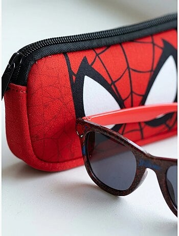 Occhiali da sole bambino con custodia coordinata Spiderman Marvel