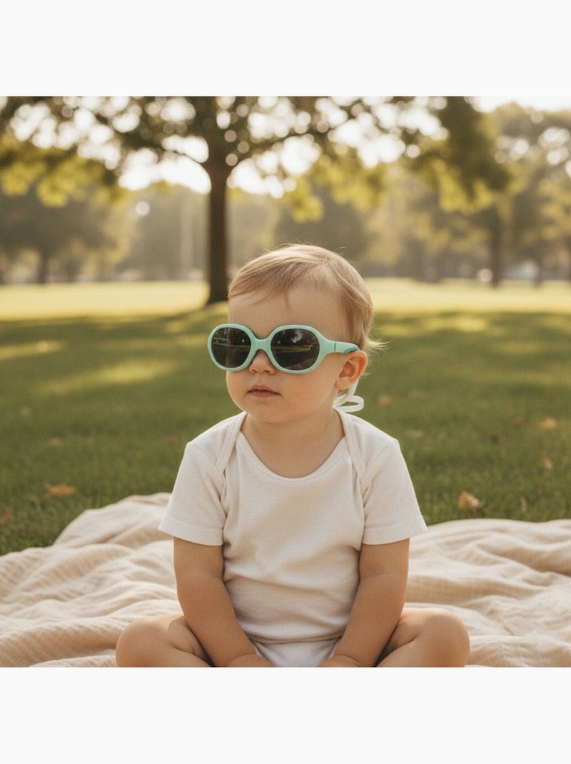 Occhiali da sole bebè flessibili protezione UV Blu acqua - Kiabi