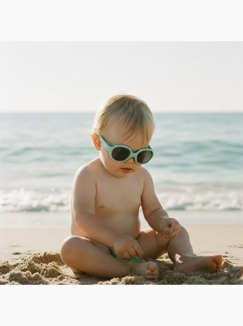Occhiali da sole bebè flessibili protezione UV Blu acqua - Kiabi