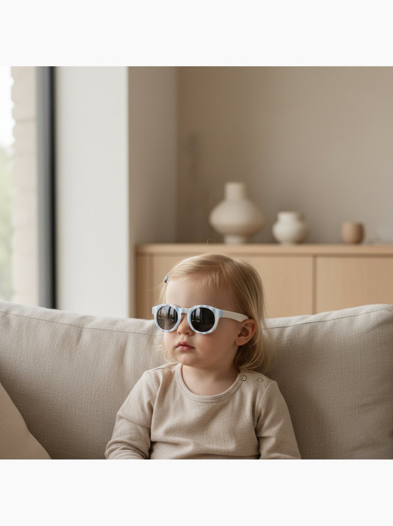 Occhiali da sole bebè flessibili protezione UV Blu écru - Kiabi