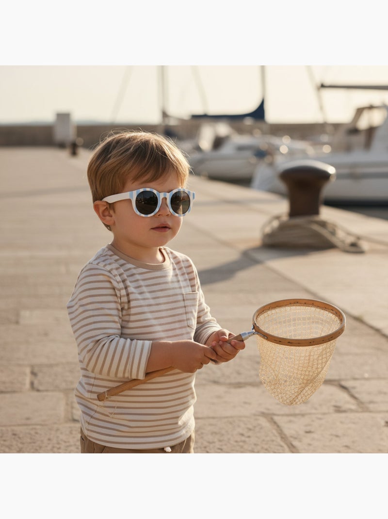 Occhiali da sole bebè flessibili protezione UV Blu écru - Kiabi