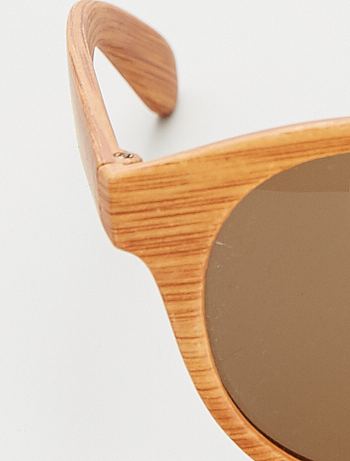 Occhiali da sole effetto legno - BEIGE - Kiabi - 5.00€