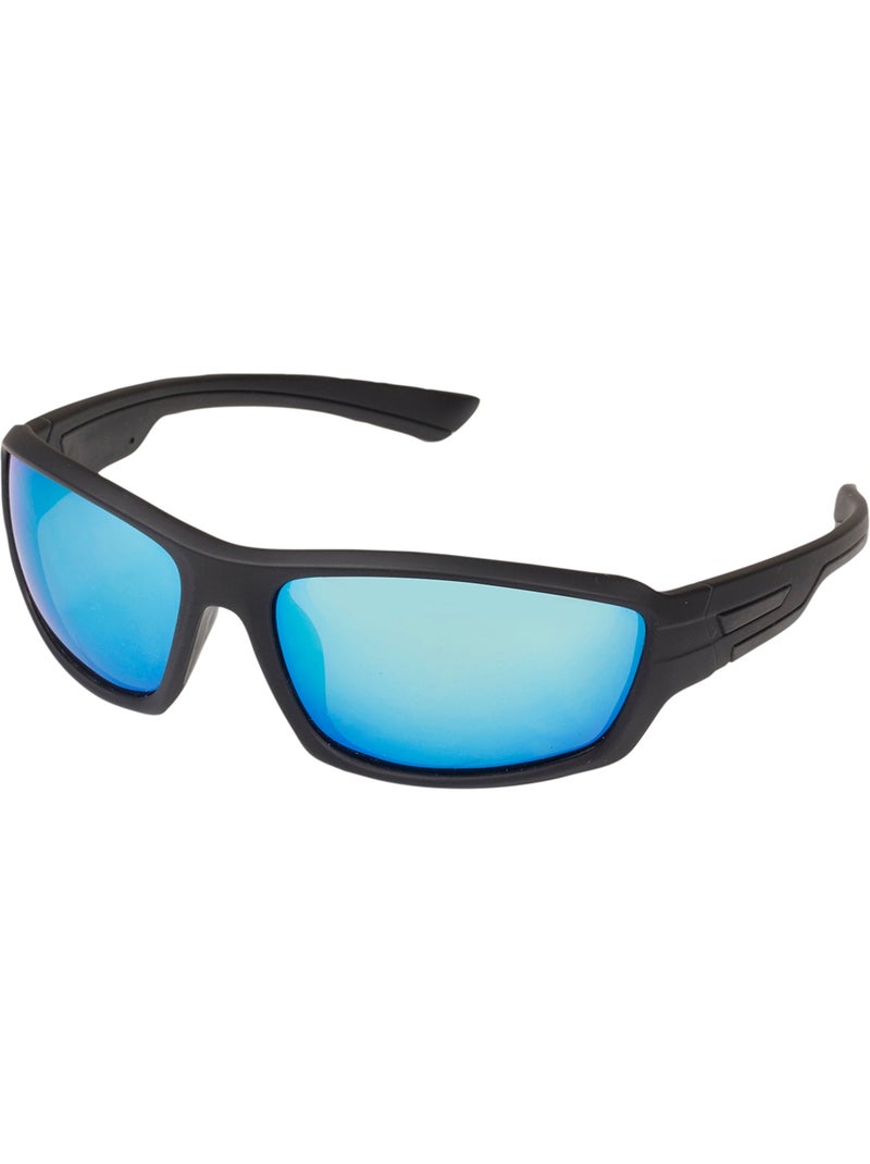Occhiali da sole finitura sportiva in gomma, lenti polarizzate unisex adulto Nero - Kiabi
