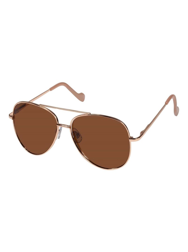 Occhiali da sole forma pilota per bambini da 10 a 12 anni, lenti in unisex bambino Isotoner Oro rosa - Kiabi