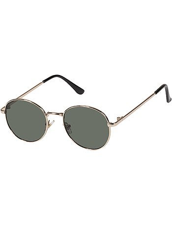 Occhiali da sole forma rotonda, da 10 a 12 anni, aste in metallo, lenti in unisex bambino isotoner