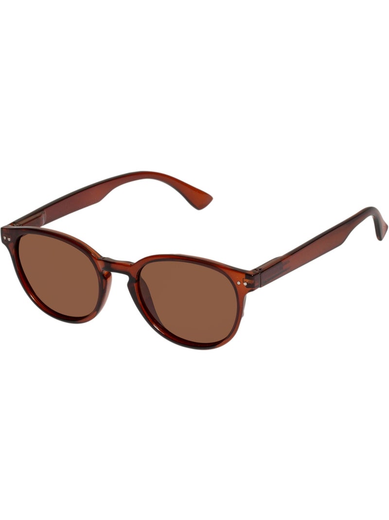 Occhiali da sole intarsi metallici unisex adulto Marrone cappuccino - Kiabi