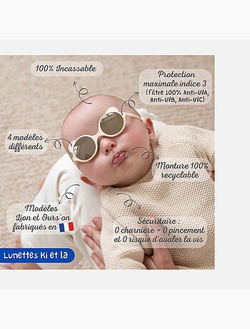 Occhiali da sole per neonato con orsetto | ki et la | ki et la