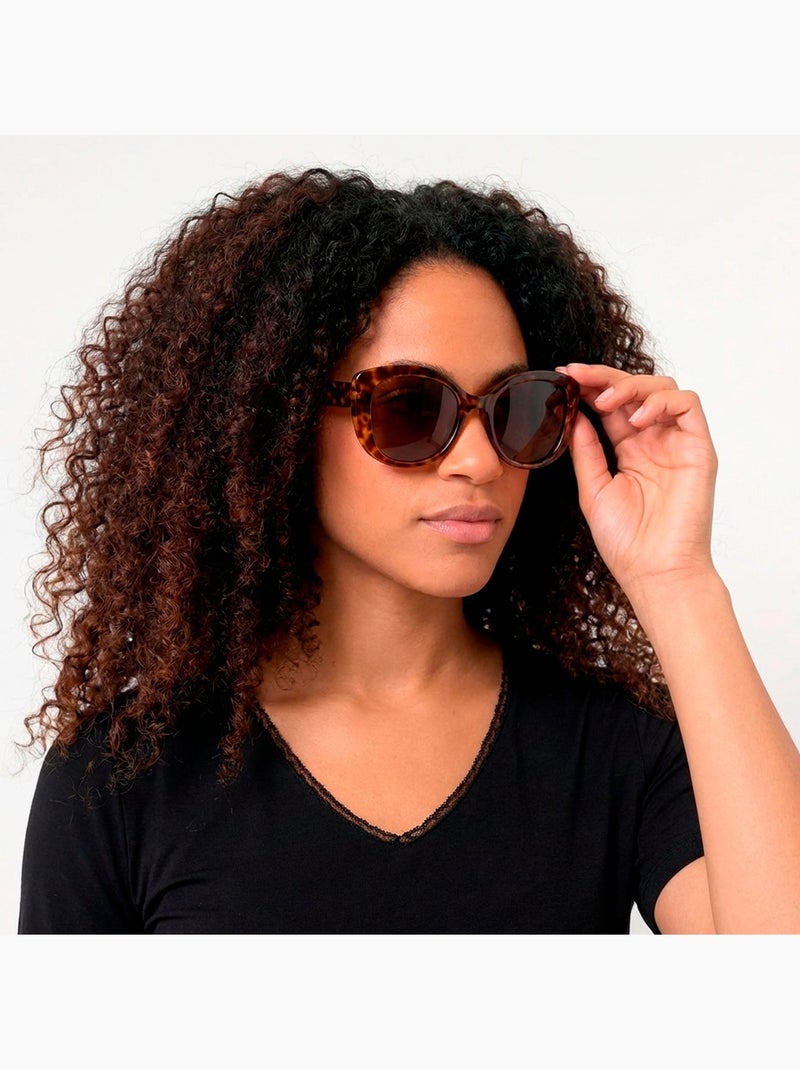Occhiali da sole Plastica riciclata, forma a farfalla, lenti polarizzate unisex adulto Isotoner Marrone - Kiabi