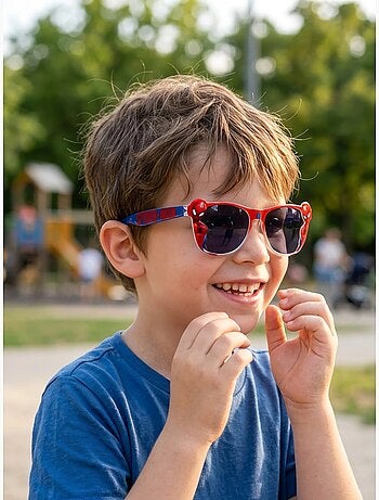 Occhiali da sole rotondi protezione uv 400 spiderman marvel