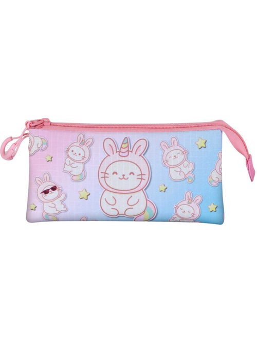 Oh My Pop Bunicat Astuccio Triplo, Rosa - Kiabi Oh My Pop Bunicat Astuccio Triplo, Rosa - Kiabi