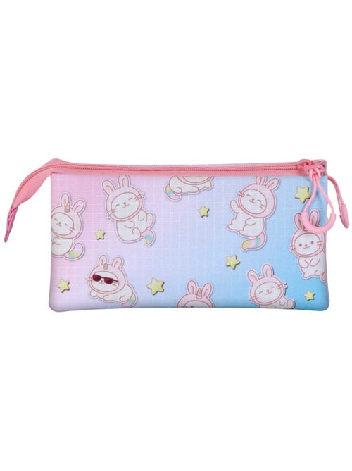 Oh My Pop Bunicat Astuccio Triplo, Rosa - Kiabi Oh My Pop Bunicat Astuccio Triplo, Rosa - Kiabi
