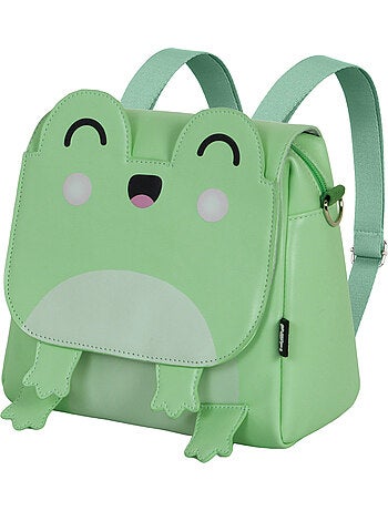 Oh My Pop Froggy Borsa-Zaino Kawaii, Turchese