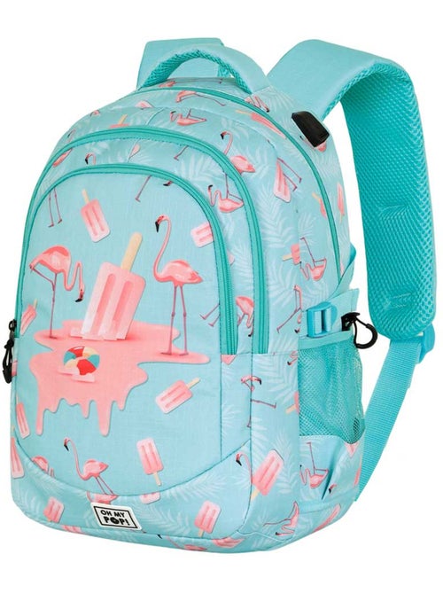 Oh My Pop Ice Flamingo Zaino Running PLUS, Turchese - Kiabi Oh My Pop Ice Flamingo Zaino Running PLUS, Turchese - Kiabi