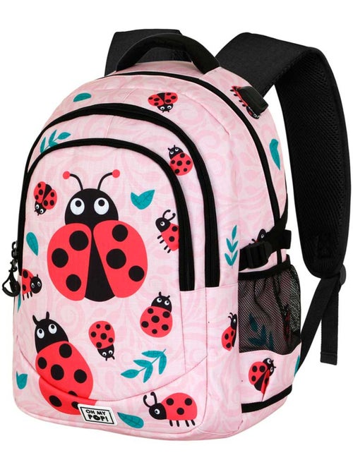 Oh My Pop Ladybug Zaino Running PLUS, Rosa - Kiabi Oh My Pop Ladybug Zaino Running PLUS, Rosa - Kiabi