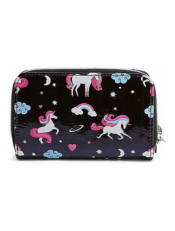 Oh My Pop Unicorn Portafoglio, Nero