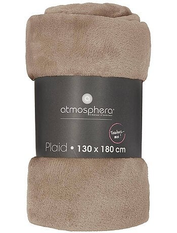 Ollis, un giaciglio di flanella beige 130x180cm