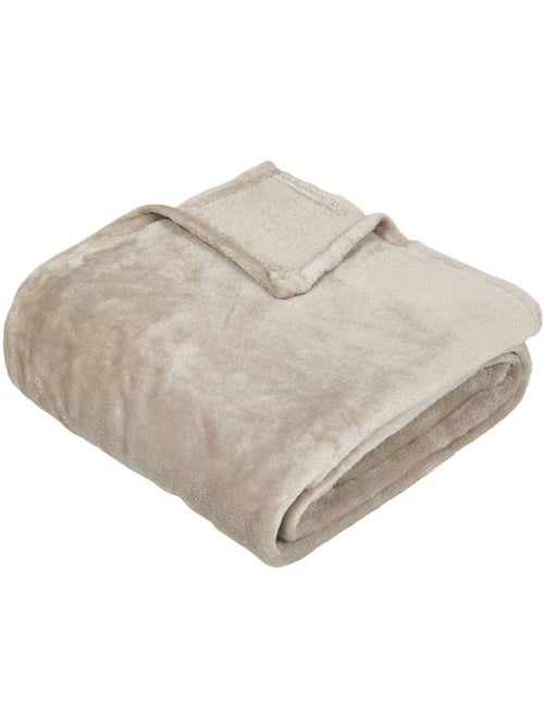 Ollis, un giaciglio di flanella beige 130x180cm - Kiabi Ollis, un giaciglio di flanella beige 130x180cm - Kiabi