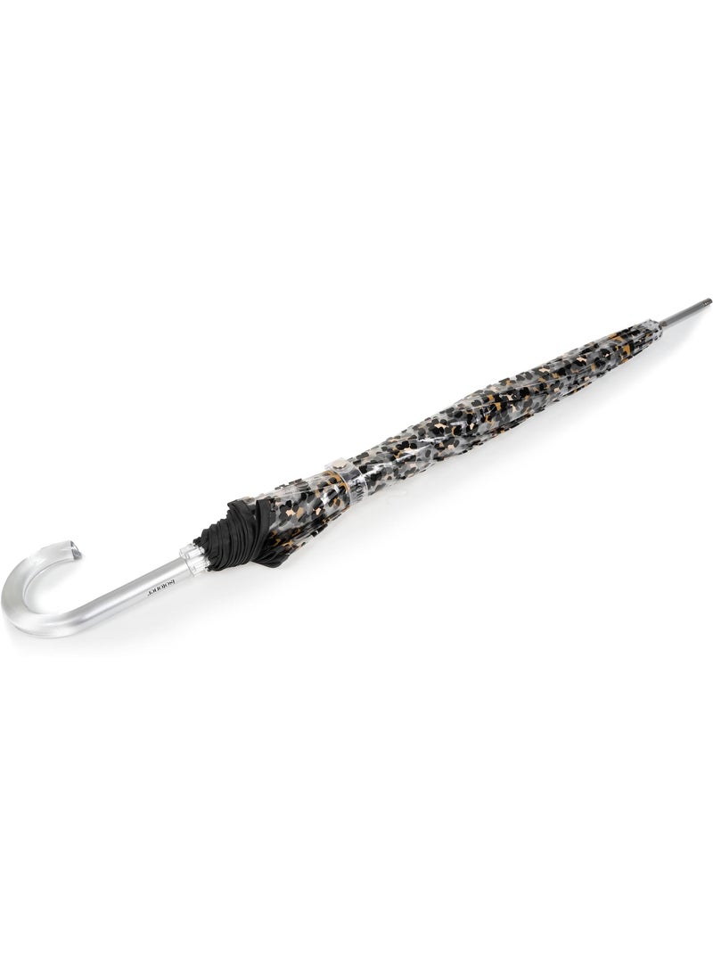 Ombrello bastone, campana trasparente, antivento, manuale donna Isotoner Nero Marrone - Kiabi