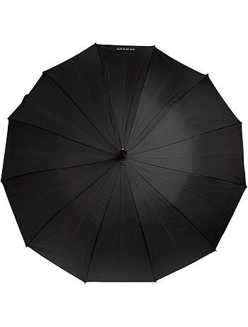 Ombrello bastone deluxe in legno con apertura automatica unisex adulto isotoner