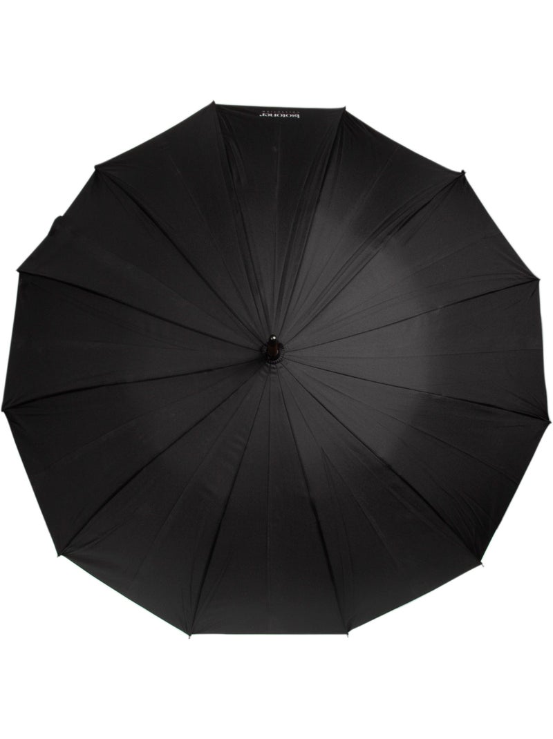 Ombrello bastone deluxe in legno con apertura automatica unisex adulto isotoner Nero - Kiabi