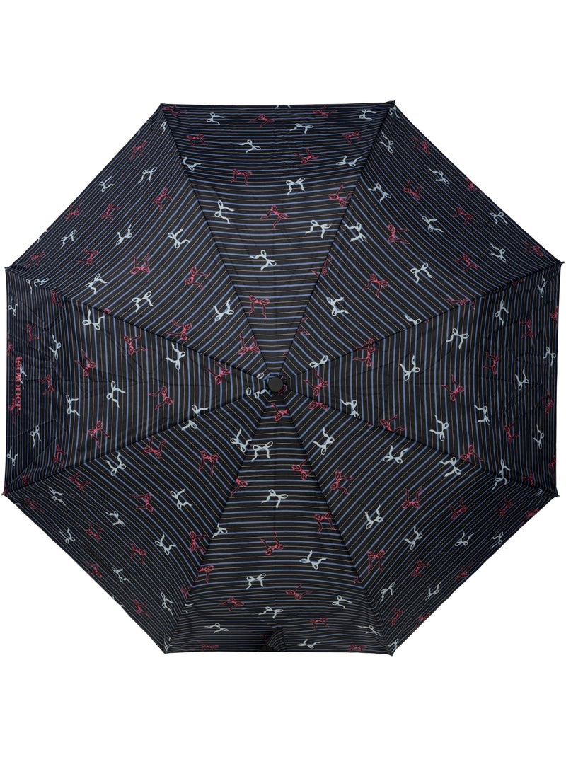 Ombrello bastone, idrorepellente, resistente, apertura automatica/chiusura donna Nero Blu cielo - Kiabi