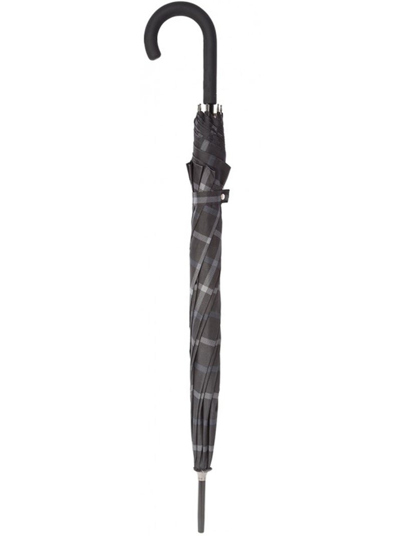 Ombrello bastone, idrorepellente, resistente, apertura automatica/chiusura donna Nero Grigio - Kiabi