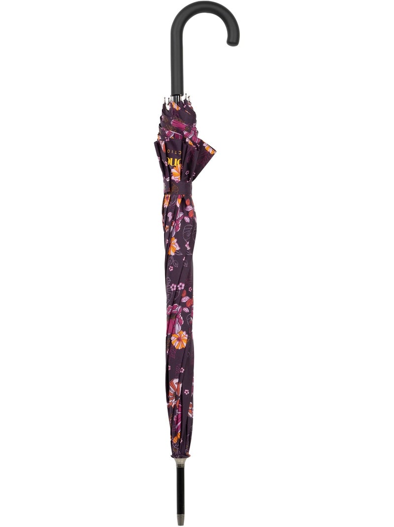 Ombrello bastone, idrorepellente, resistente, apertura automatica/chiusura donna Viola melanzana - Kiabi