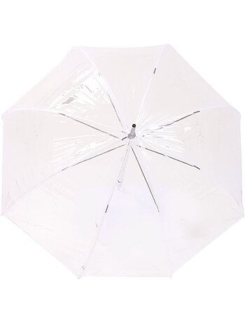 Ombrello campana trasparente con tettuccio da 85 cm donna isotoner