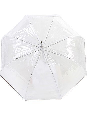 Ombrello campana trasparente con tettuccio da 85 cm donna isotoner