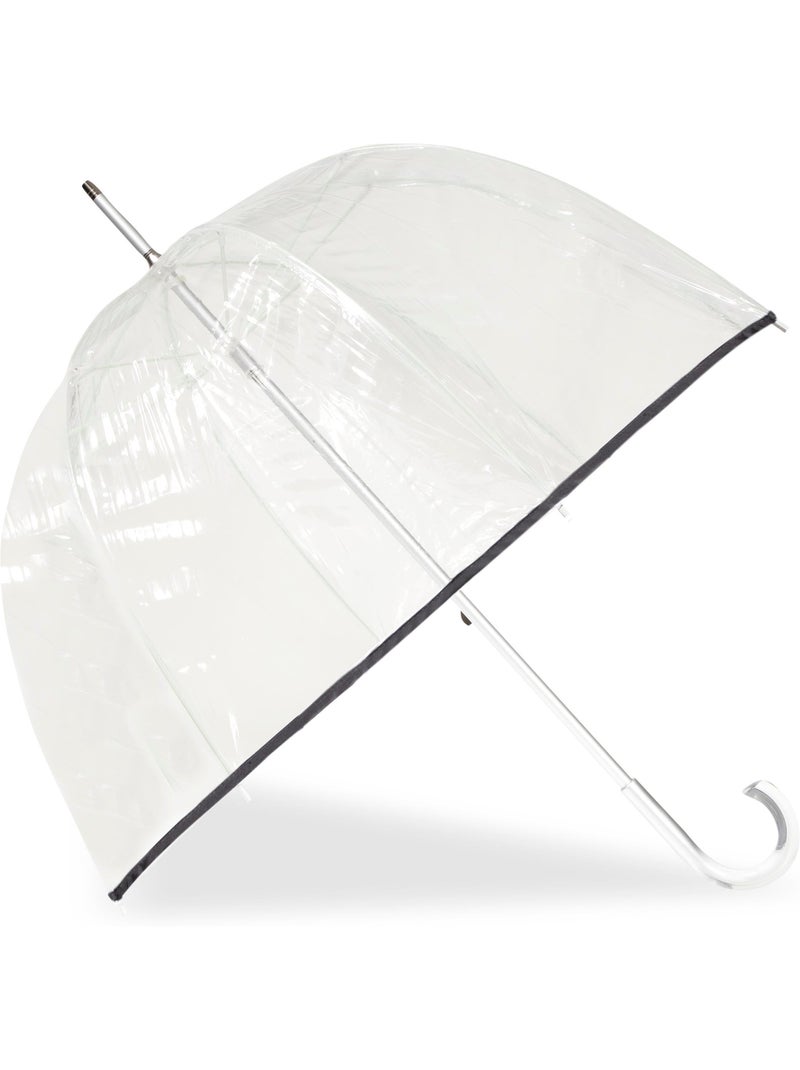 Ombrello campana trasparente con tettuccio da 85 cm donna Nero - Kiabi