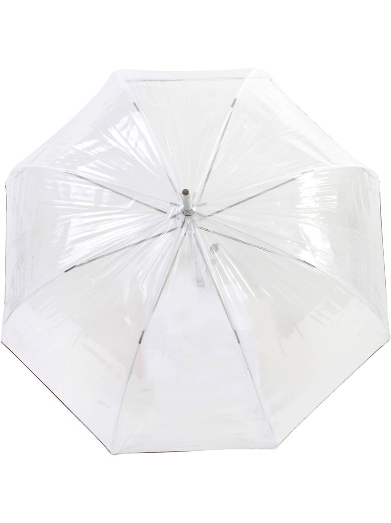 Ombrello campana trasparente con tettuccio da 85 cm donna Nero - Kiabi