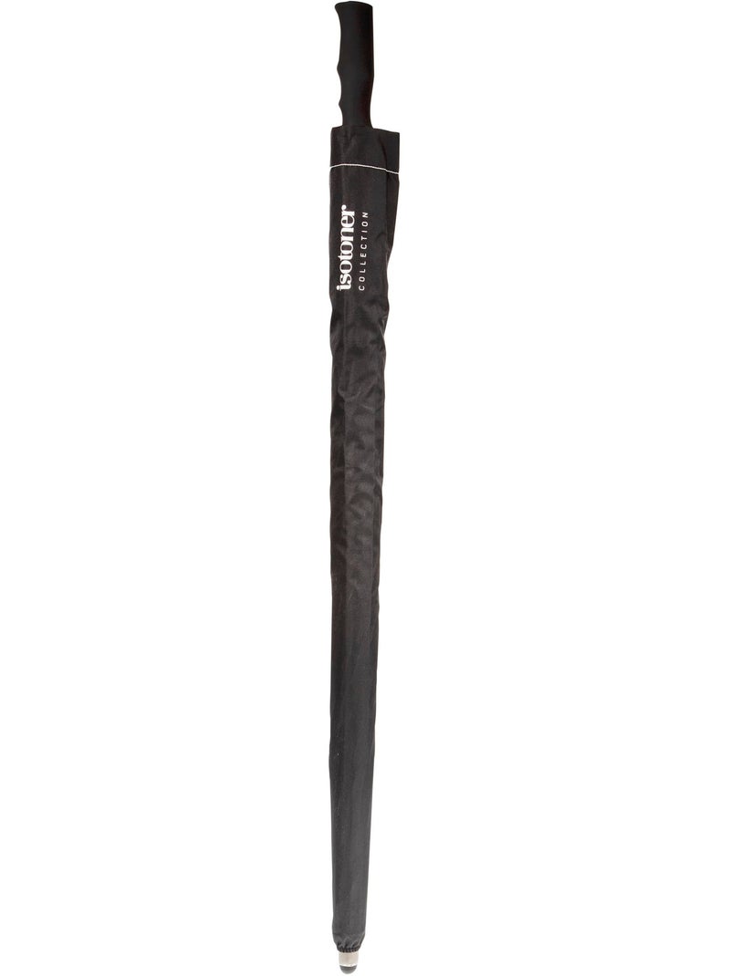 Ombrello canna da golf, ultra idrorepellente, copertura XL 130cm, manuale unisex adulto Isotoner Nero - Kiabi