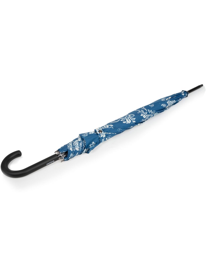 Ombrello canna, ultra-disturbante, solida, apertura automatica/chiusura manuale donna Isotoner Blu Bianco - Kiabi