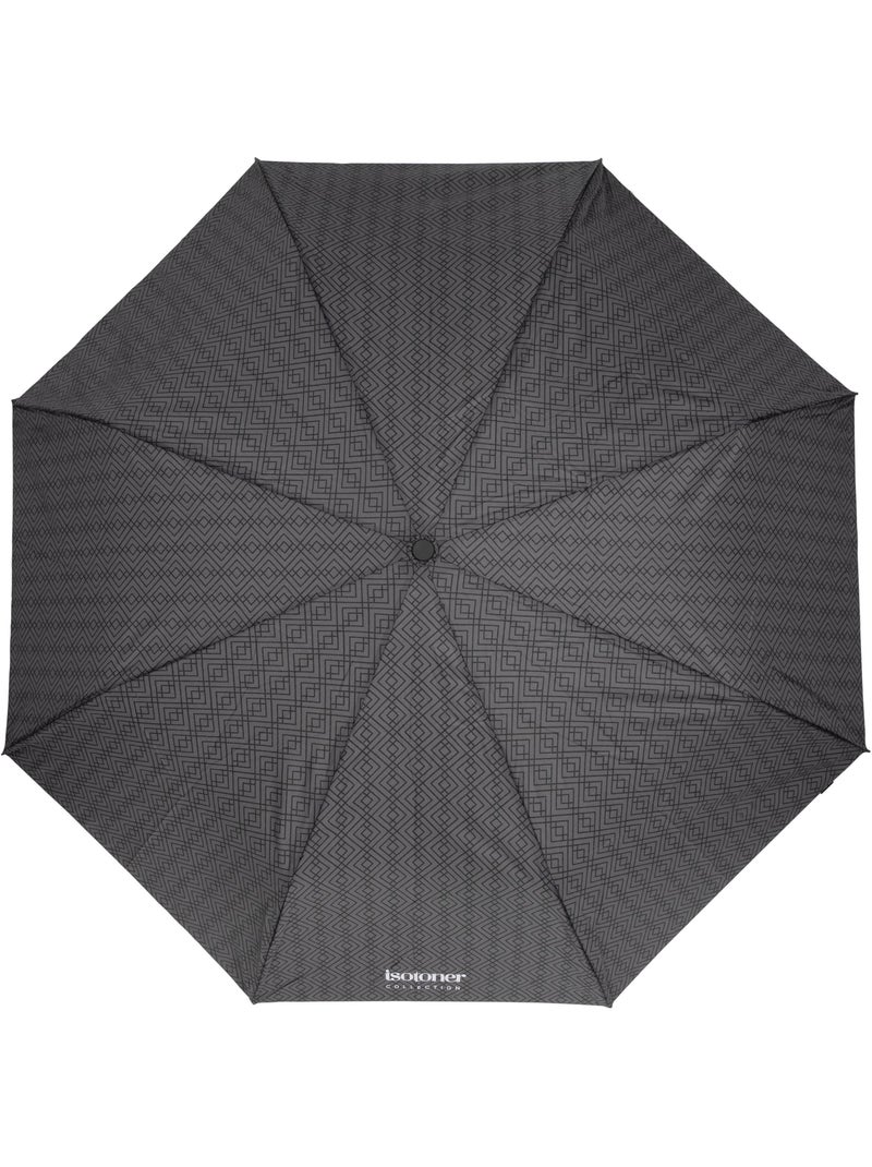 Ombrello canna, ultra-disturbante, solida, apertura automatica/chiusura manuale donna Isotoner Grigio nero - Kiabi